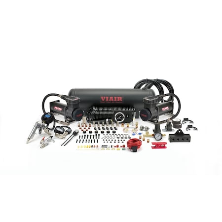 Viair Dual Stealth Black 425C Onboard Air System 175 PSI, 480 CFM, 58 Amp, 12V, 25 Gal Tank 20175